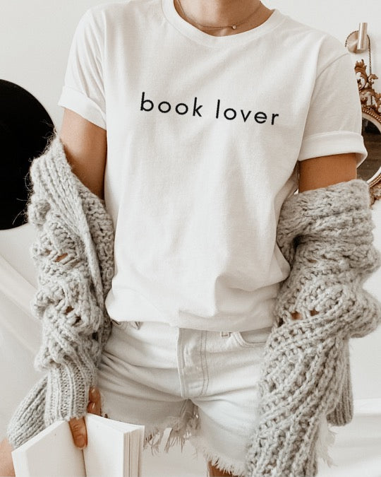 
                      
                        Book Lover Embroidered Tee
                      
                    