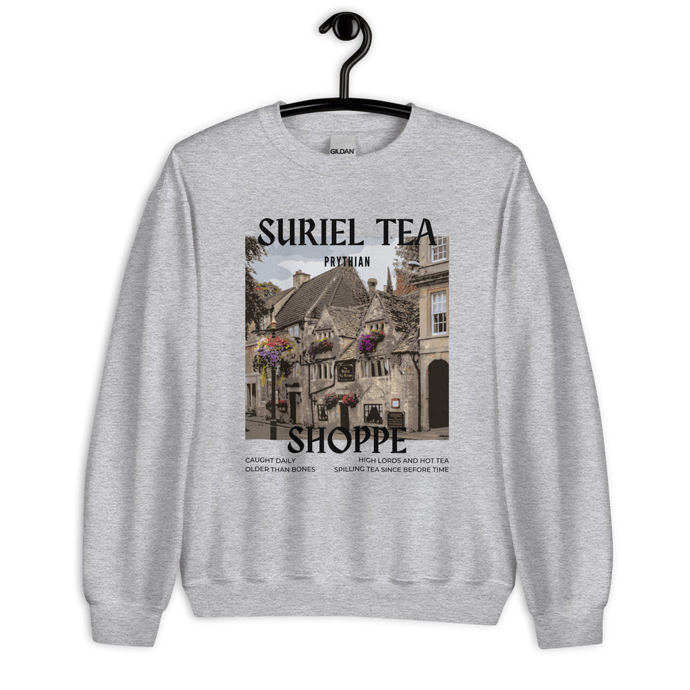 
                      
                        The Suriel Tea Shoppe Sweatshirt
                      
                    